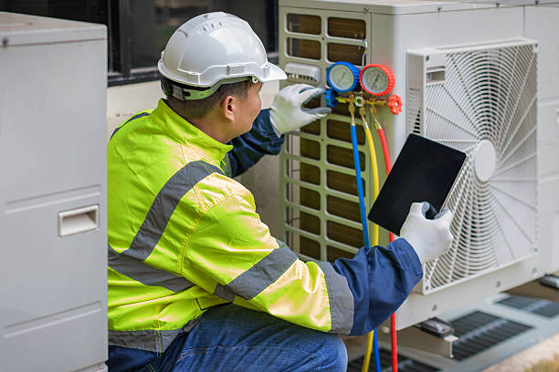 Professional Hvac technician working in Elkhart Lake, WI